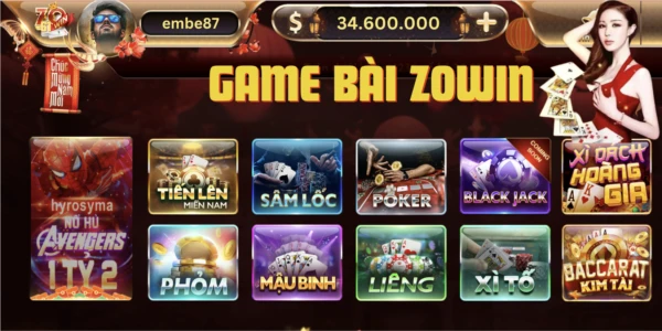 Cách chơi game bài Zowin chơi cực đã , trả thưởng cao